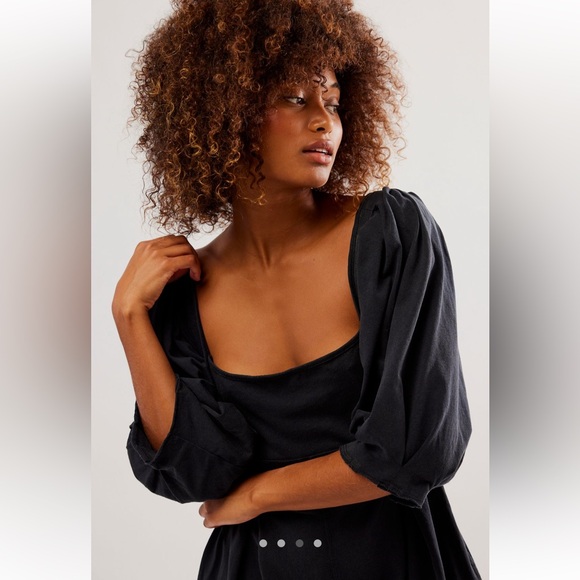 NWT Free People Lotta Love Black Romper - Picture 3 of 4